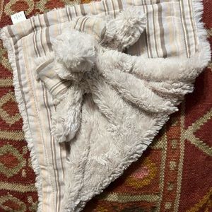 maison chic plush blankie elephant lovey security gray & stripes